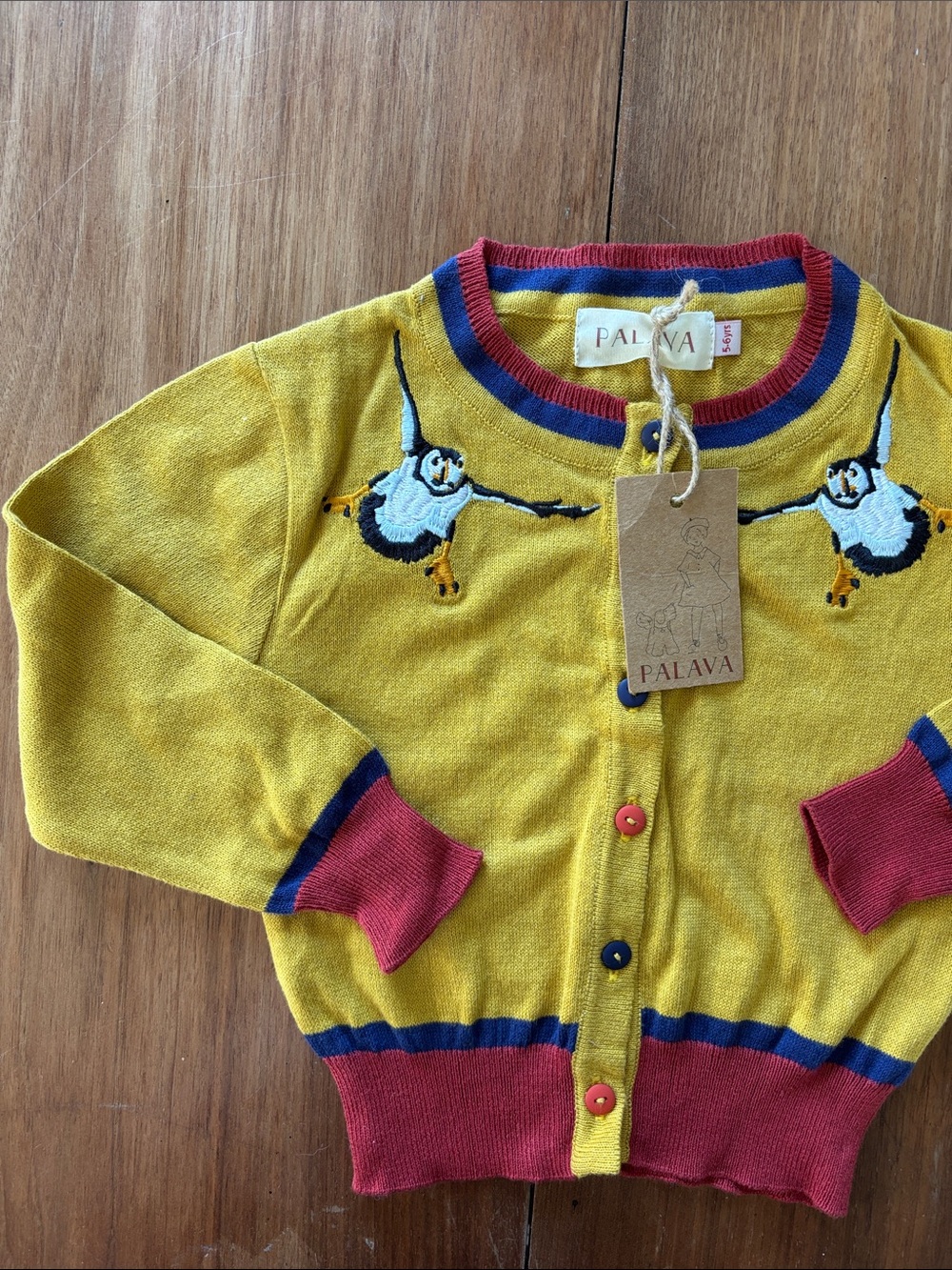 Palava puffin cardigan 5t
